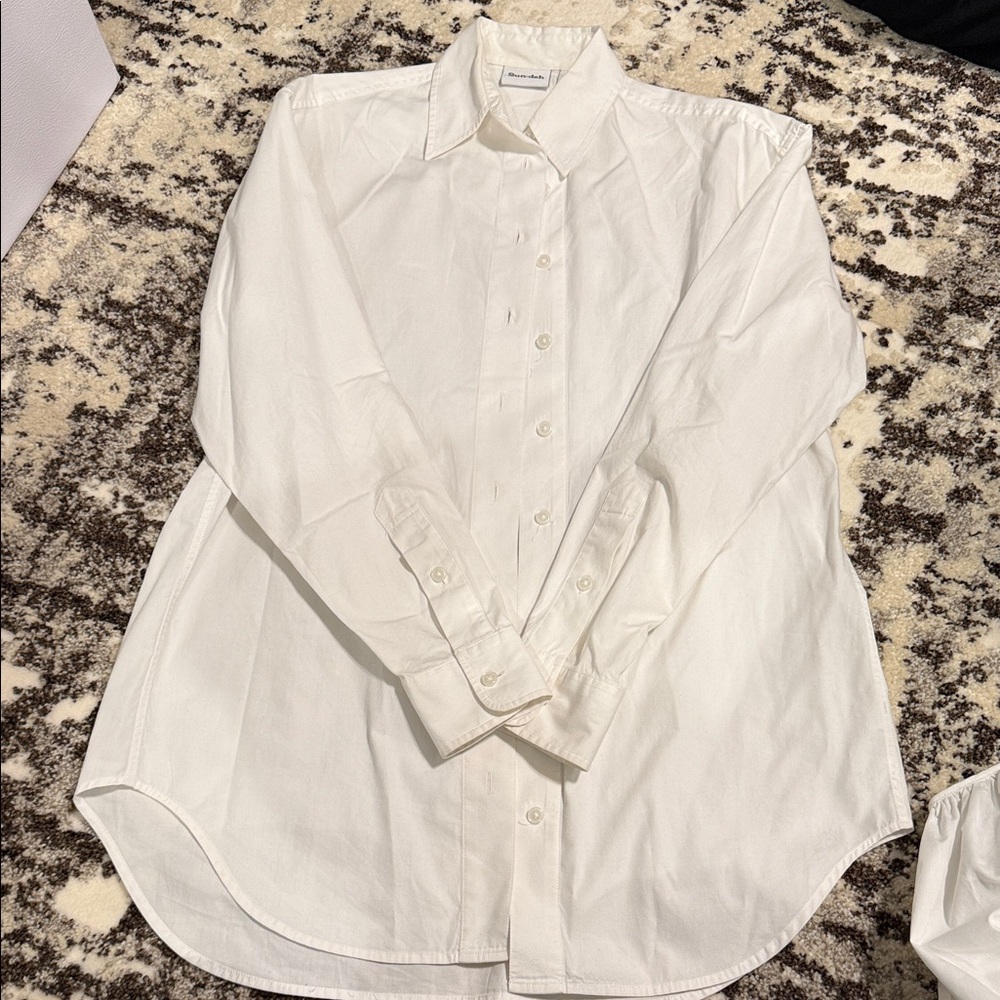 Classic White Button-Up Shirt